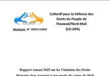Rapport Annuel 2025 sur les Violations des DroitsHumains dans Azawad et une partie du centre du Mali